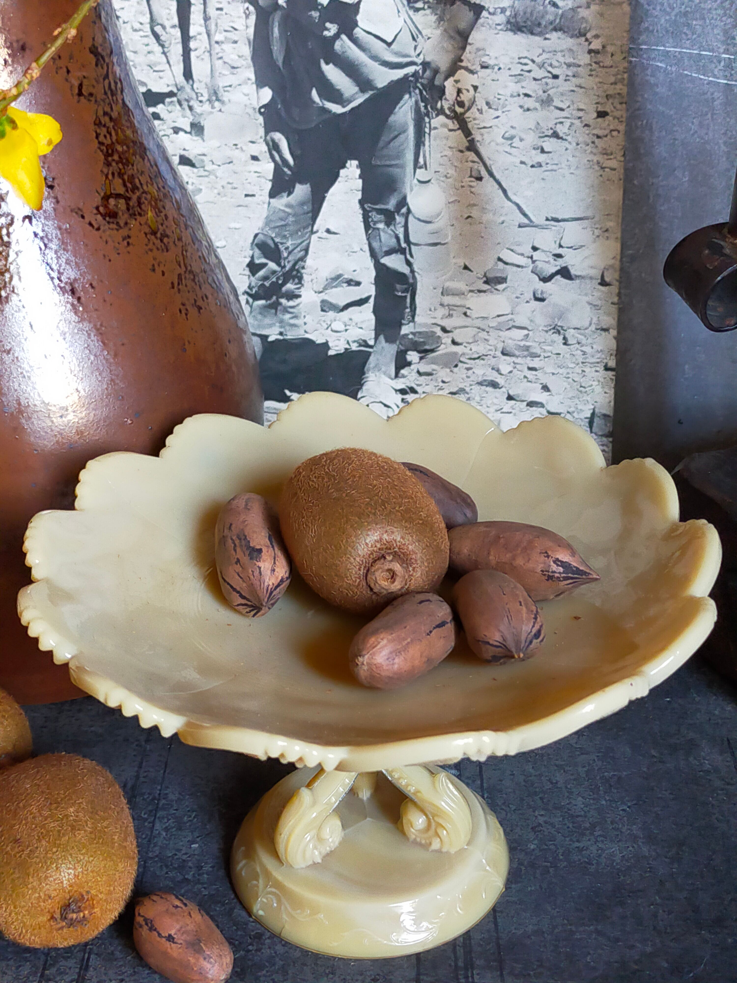 Opaline cake cup early twentieth century