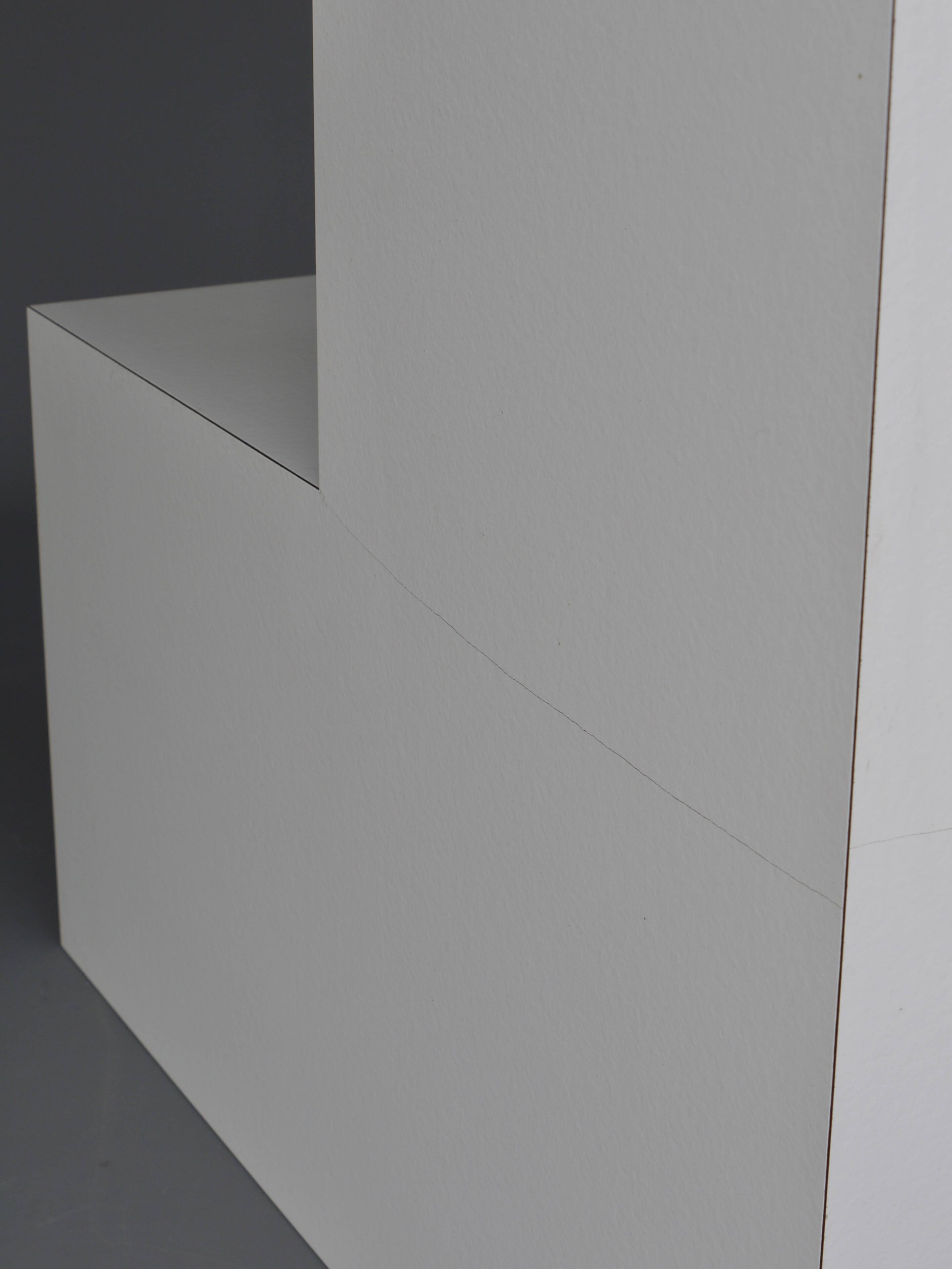 Table basse sculpturale minimaliste, années 1980