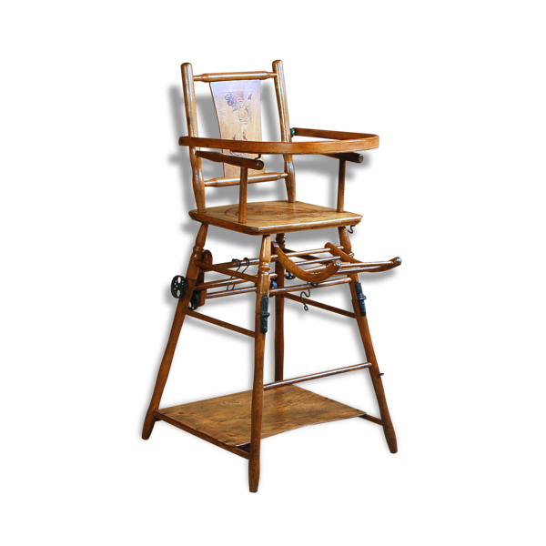Chaise haute fauteuil transformable pour enfant bébé BAUMANN 1928 -  saynettes collector | Selency