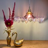 Vintage glass lampshade suspension