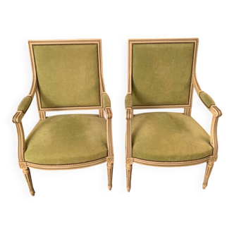 Set of 2 Louis XVI style armchairs