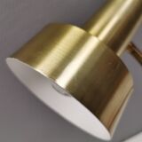 Older Swedish table lamp, estimated 1980s, in gold-colored aluminum with “bend”.