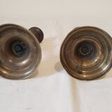 Pair of solid brass candlesticks