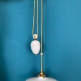 Suspension rises and falls in opaline