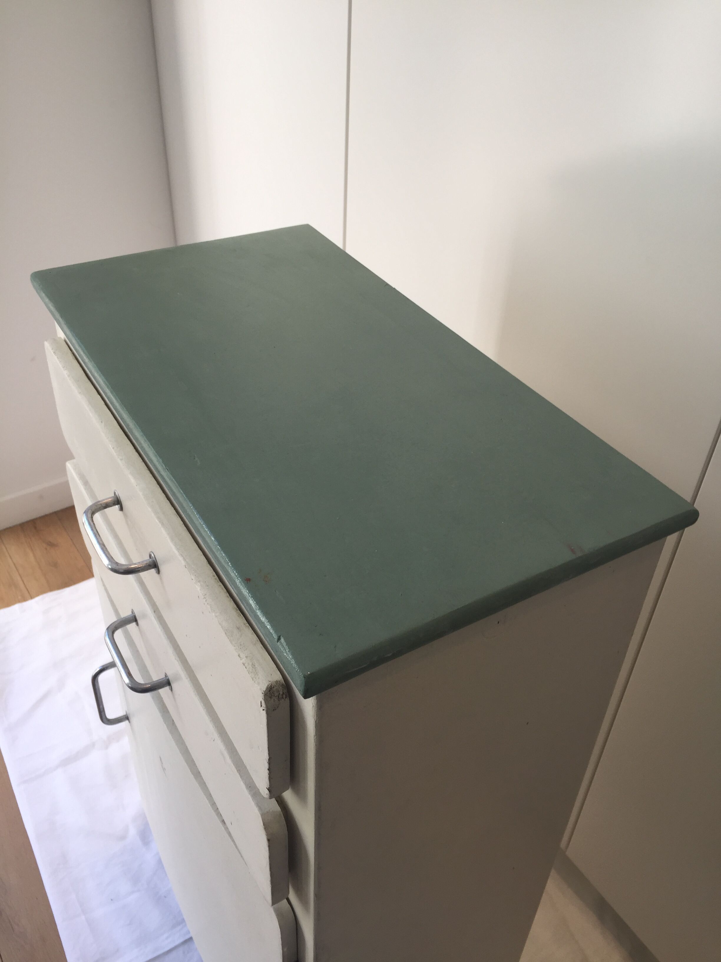 Vintage wooden storage cabinet