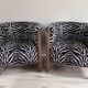 Paire de fauteuils tonneau