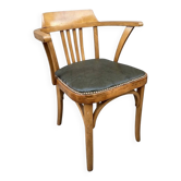 Art déco courbe wooden office chair