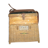 Ancient wicker fisherman's seat