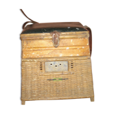 Ancient wicker fisherman's seat