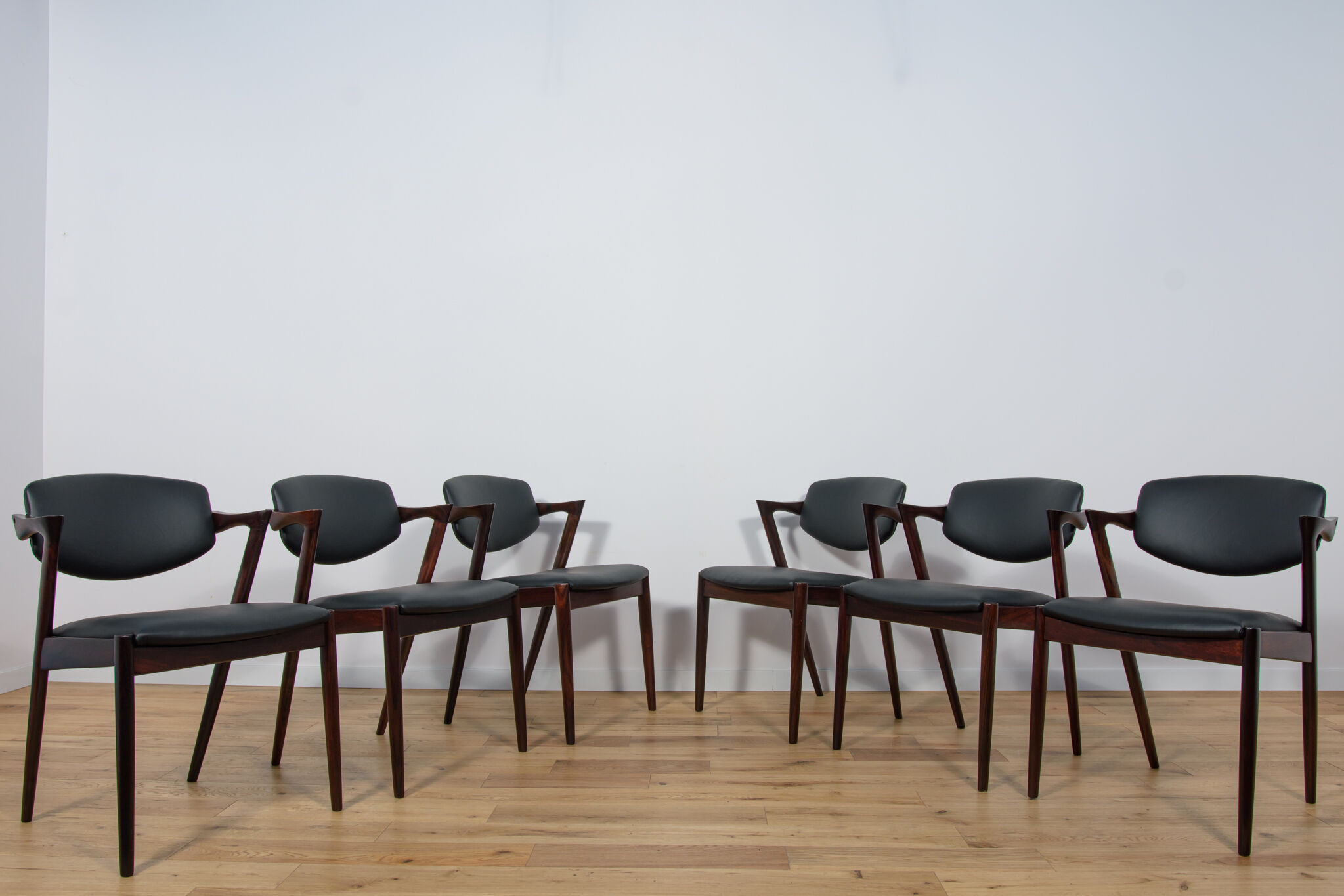 Model 42 Dining Chairs by Kai Kristiansen for Schou Andersen, 1960s, Set of 4