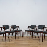 Model 42 Dining Chairs by Kai Kristiansen for Schou Andersen, 1960s, Set of 4