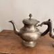 Antique Coffee Pot Teapot Louis XV Silver-Plated Metal 20th Century Coffee Set