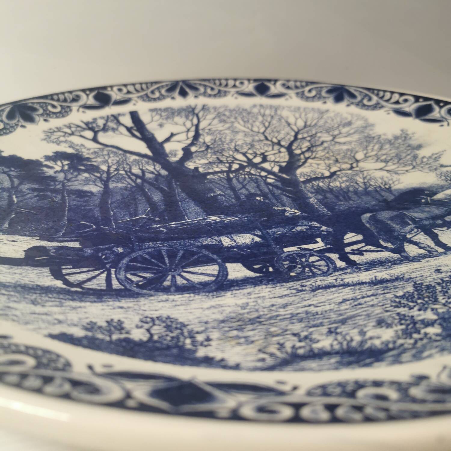 Large vintage dish, Delfts Blauw