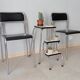 Vintage stepladder in chrome and formica 70s/80s