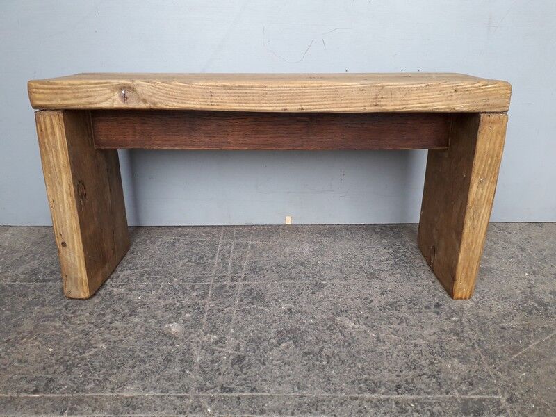 Former vintage bench period 1960 solid wood