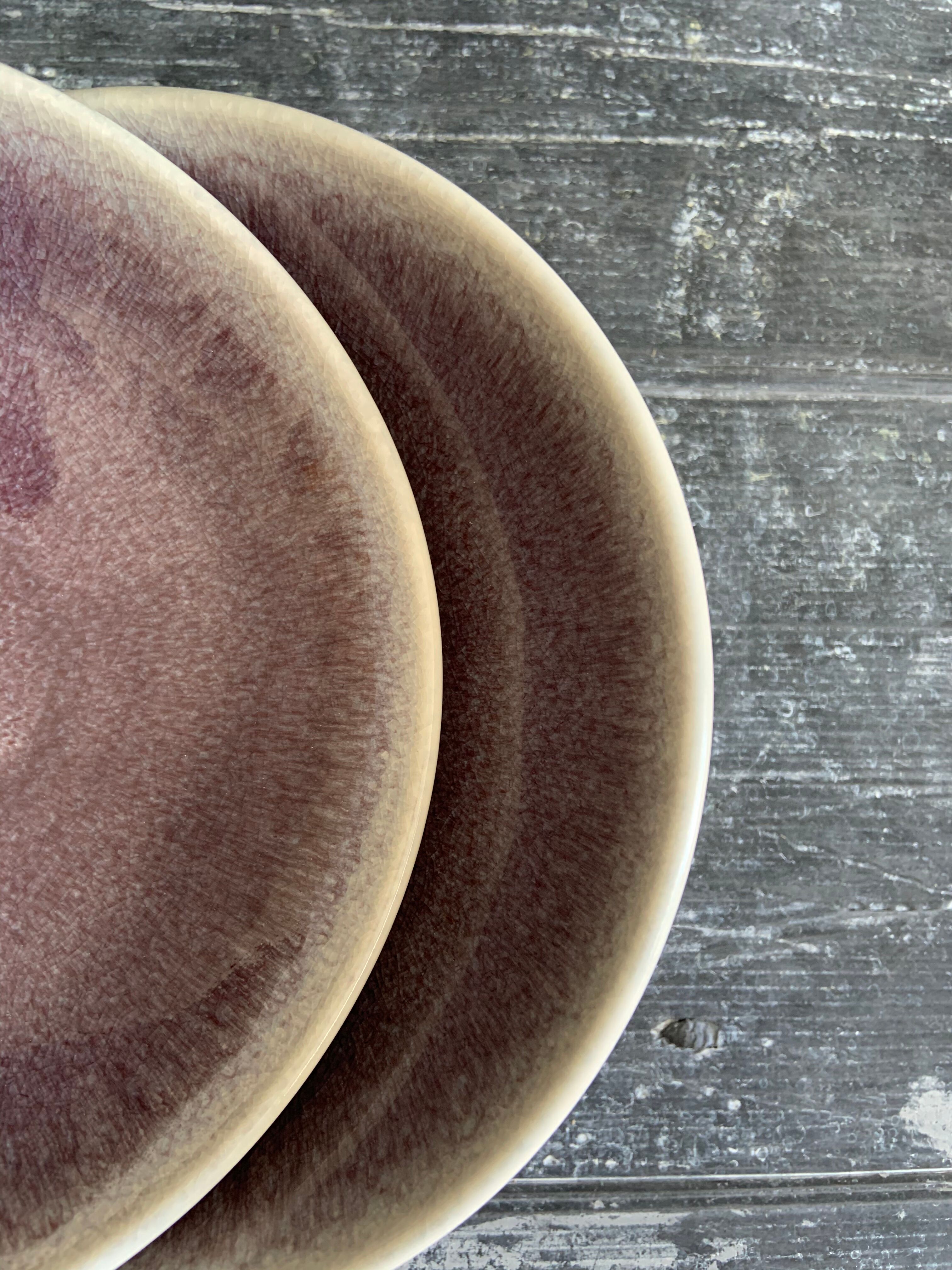 Hollow plates Jars Tourron Purple