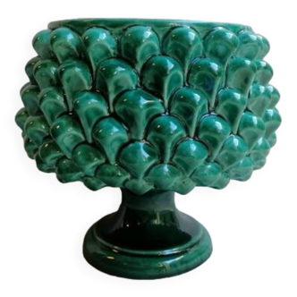 vaso in ceramica a forma di pigna