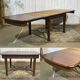 Art Nouveau dining table in mahogany in the style of Gustave Serrurier-Bovy.