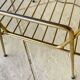 Vintage articulated floor lamp with shelf and magazine holder 1960s