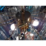 Lustre multicolore en verre de murano « tronchi » d50