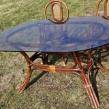 Vintage Rattan and Cane Dining Room