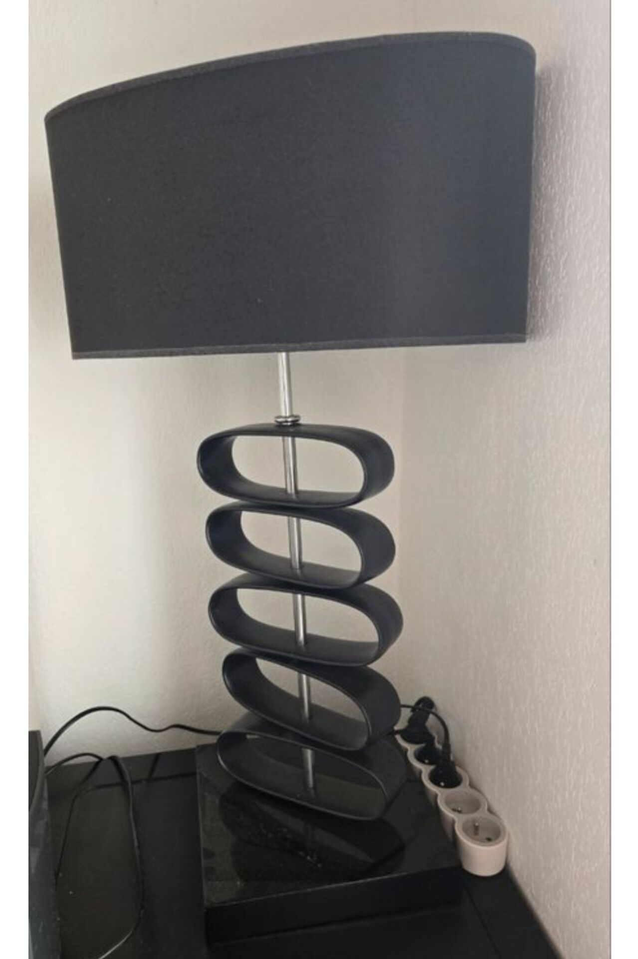 Lampadaire Argola noire