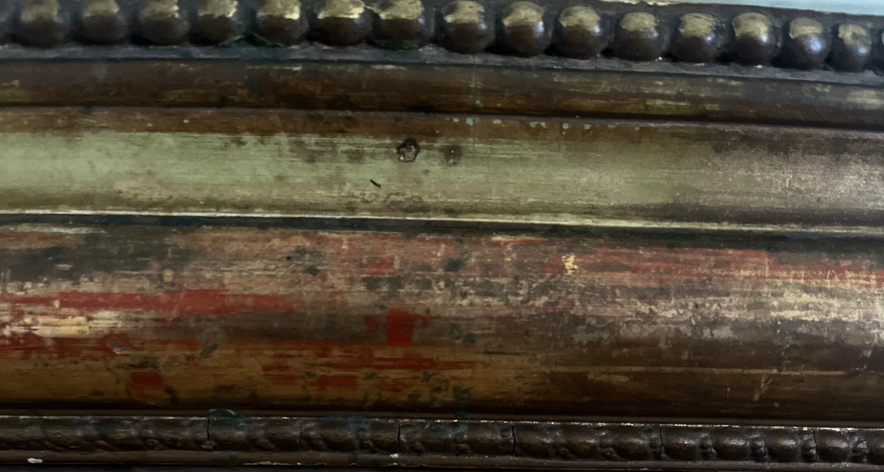 Mirror Louis Philippe old classic beaded