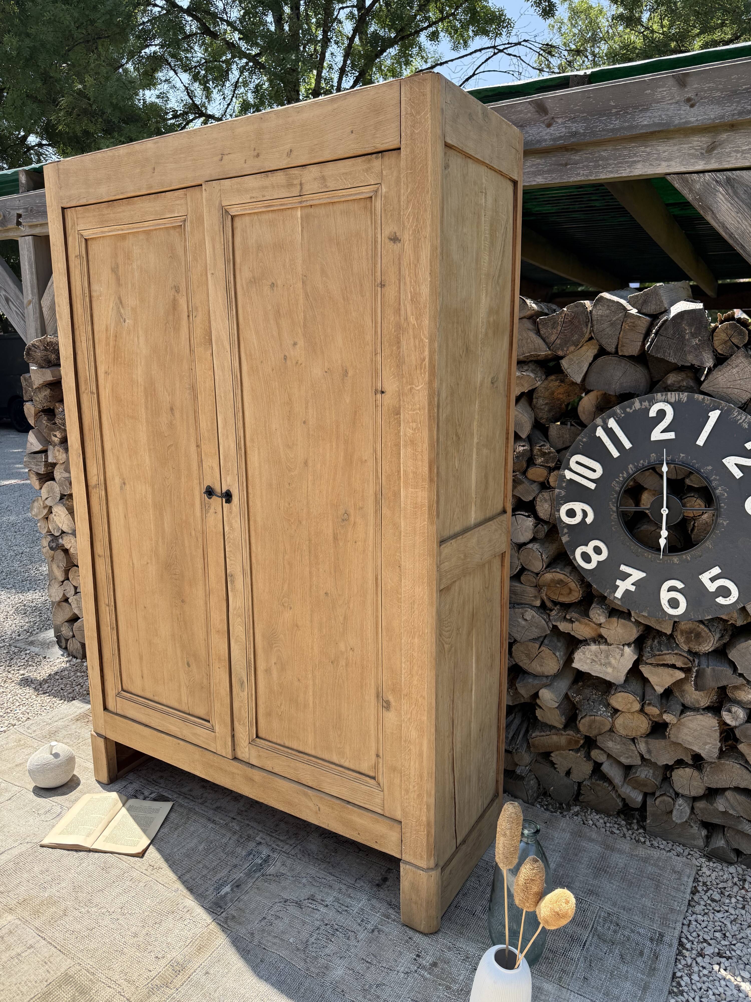 Renovated solid wood wardrobe
