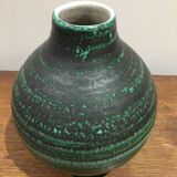 Green ceramic vase from the 1950s