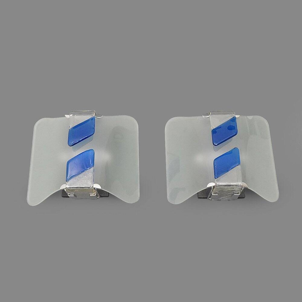 Murano glass wall sconces, 1980s, set of 2