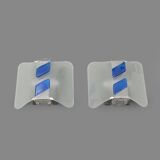 Murano glass wall sconces, 1980s, set of 2