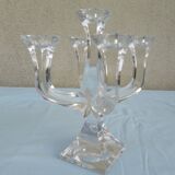 Paire de chandeliers en cristal Villeroy