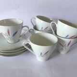 6 German porcelain coffee cups