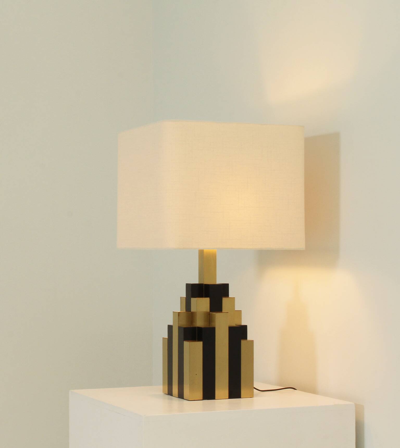 Large table lamp Lumica Cityscape, Spain, 1970s