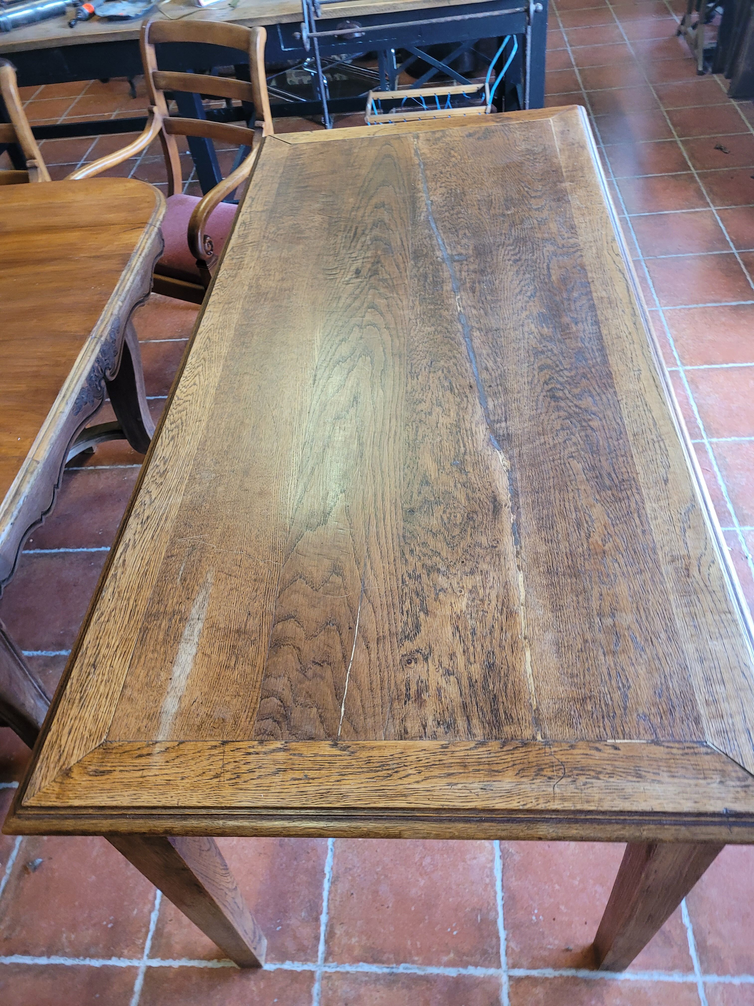 Antique oak farmhouse table
