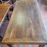 Antique oak farmhouse table