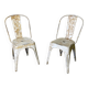 Pair of Tolix chairs model A designed by Xavier Pauchard.