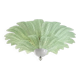 Venetian Leaves Flush Mount in Green Murano Glass by Simoeng