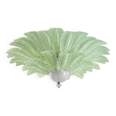 Plafonnier Venetian Leaves en verre de Murano vert par Simoeng