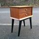 Vintage oak bedside 1950