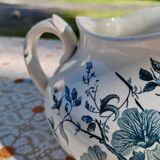 Bathroom pitcher blue floral decoration - Tierra del Fuego de Grigny