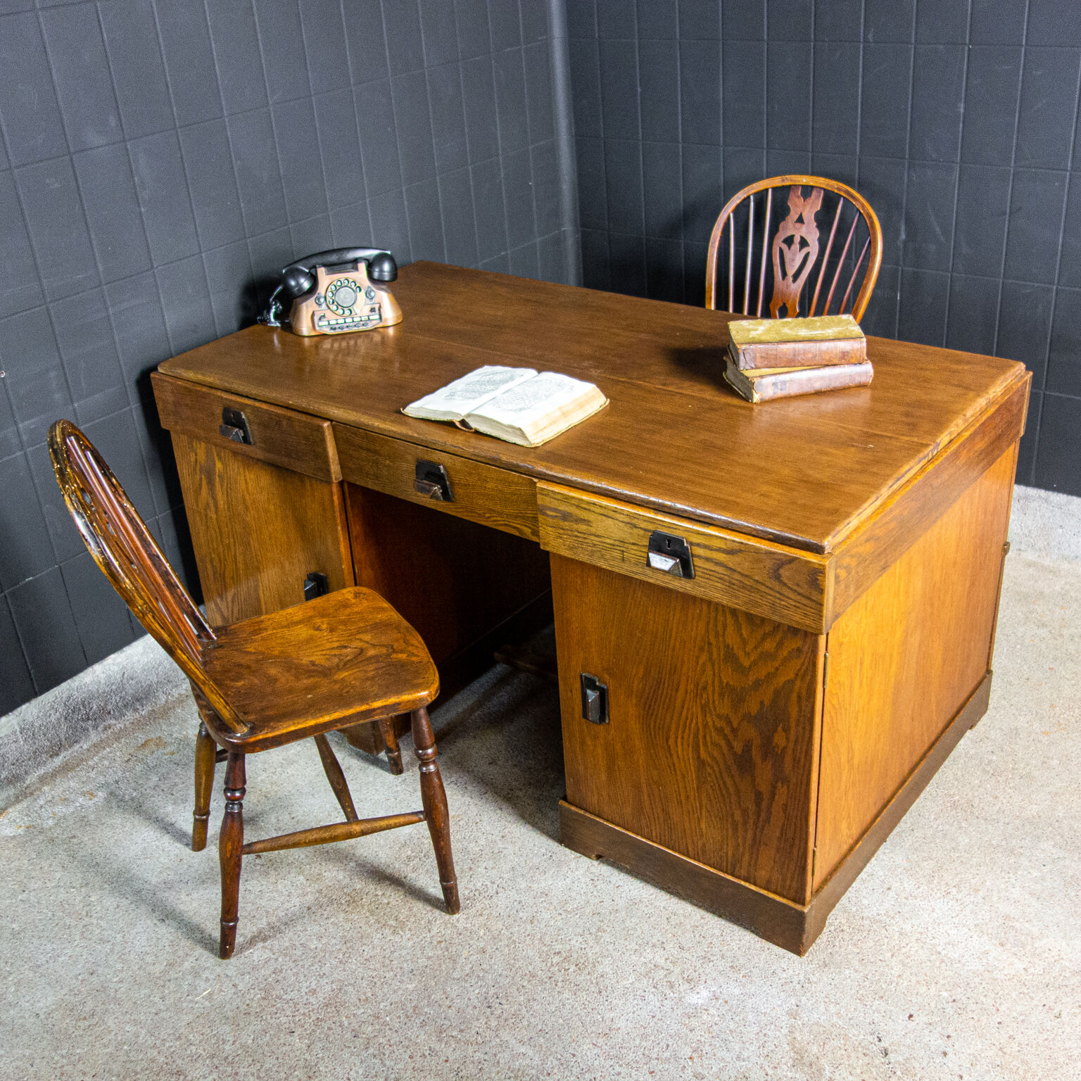 Art deco double desk 1930