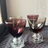 4 glasses of 1950s port