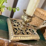 Bronze cellar rat candle holder