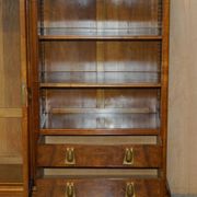 Art Nouveau library in burr walnut by Léon Jallot