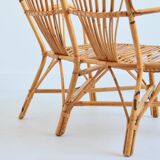 1960s vintage rattan canapé / bench