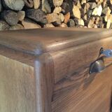 Light oak curtain binder