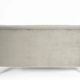 3-seater velvet sofa, original, over 60 years old, grey.