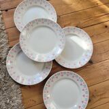 Set of 5 flat plates FB 66 Badonviller