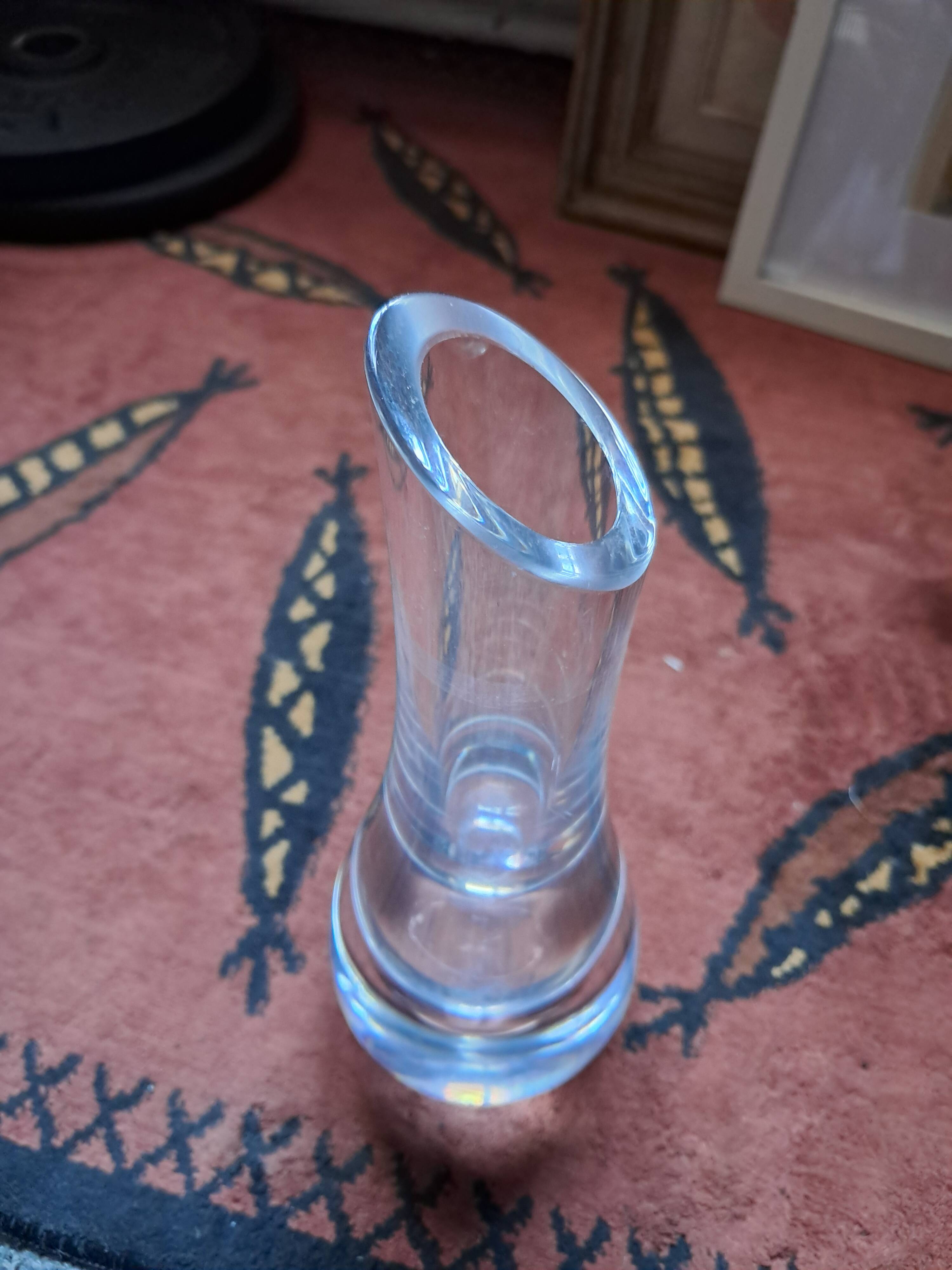 Vintage Baccarat glass vase